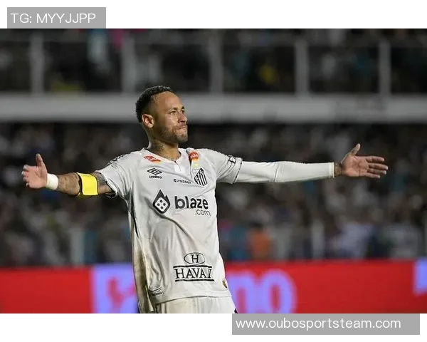 内马尔带伤拼搏助攻舒米特头球破门桑托斯领先三球